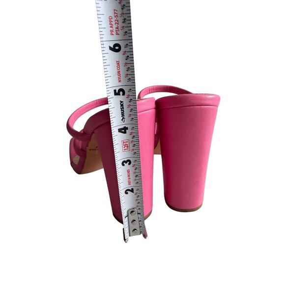 OLIVIA MILLER Pink Block Heel Sandals Size 7 - Picture 4 of 6